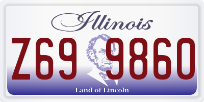 IL license plate Z699860