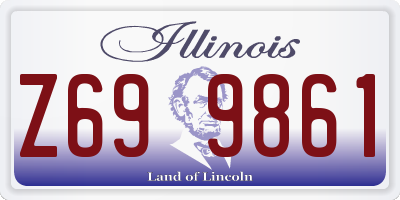 IL license plate Z699861