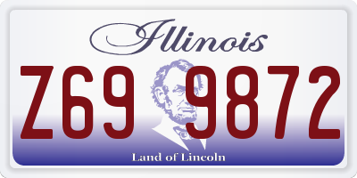 IL license plate Z699872