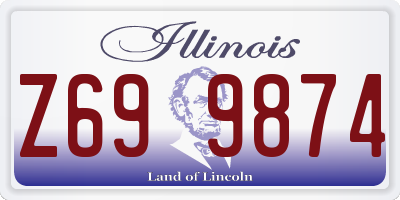 IL license plate Z699874