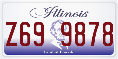 IL license plate Z699878