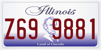 IL license plate Z699881
