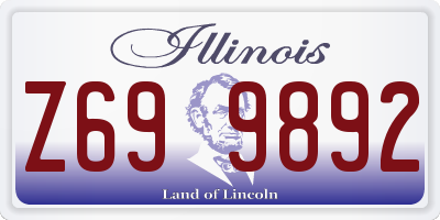 IL license plate Z699892