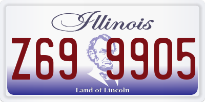 IL license plate Z699905