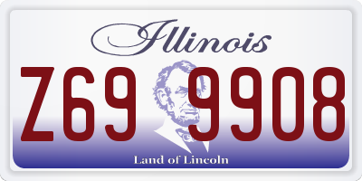 IL license plate Z699908