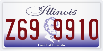 IL license plate Z699910