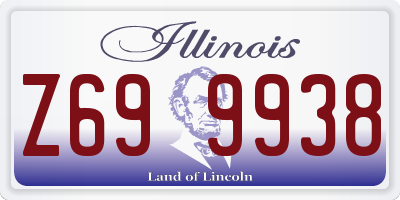 IL license plate Z699938