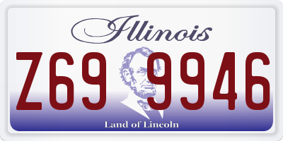 IL license plate Z699946