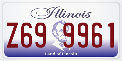 IL license plate Z699961