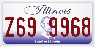 IL license plate Z699968