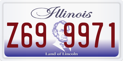 IL license plate Z699971