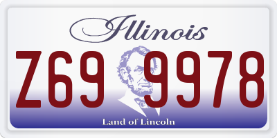 IL license plate Z699978