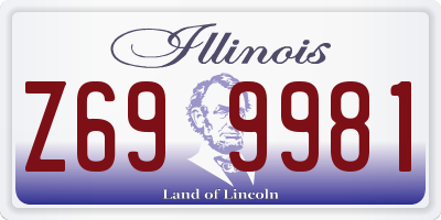 IL license plate Z699981