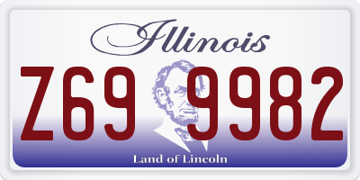 IL license plate Z699982