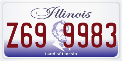 IL license plate Z699983
