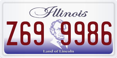IL license plate Z699986