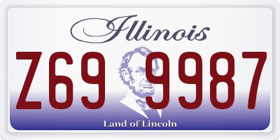 IL license plate Z699987