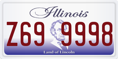 IL license plate Z699998