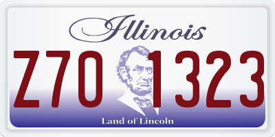 IL license plate Z701323