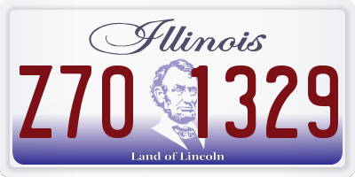 IL license plate Z701329