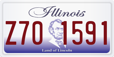 IL license plate Z701591