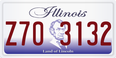 IL license plate Z703132