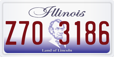 IL license plate Z703186