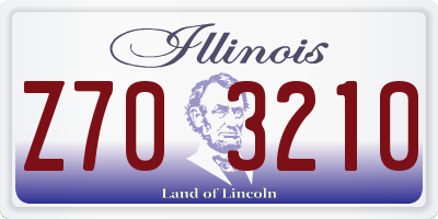 IL license plate Z703210