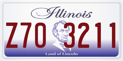 IL license plate Z703211