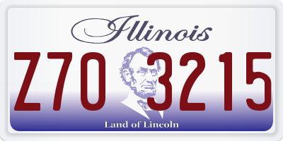 IL license plate Z703215