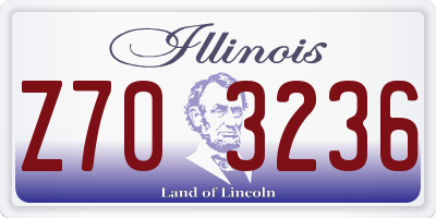IL license plate Z703236