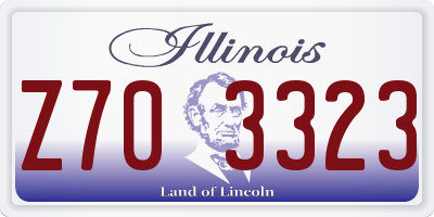 IL license plate Z703323