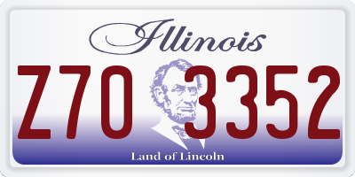 IL license plate Z703352
