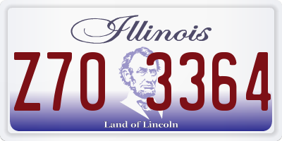 IL license plate Z703364