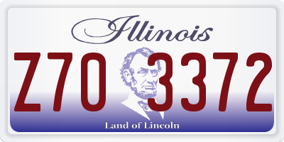 IL license plate Z703372