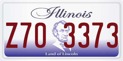 IL license plate Z703373