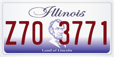 IL license plate Z703771