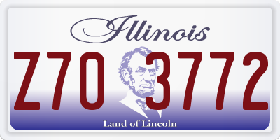 IL license plate Z703772
