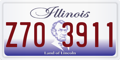 IL license plate Z703911