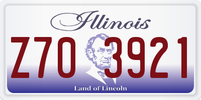 IL license plate Z703921