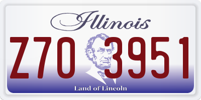 IL license plate Z703951