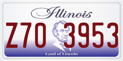 IL license plate Z703953