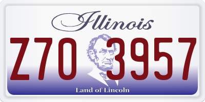 IL license plate Z703957
