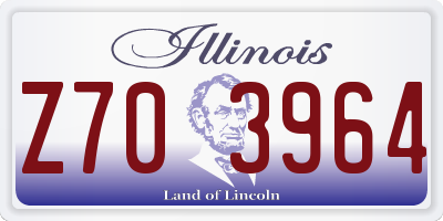 IL license plate Z703964