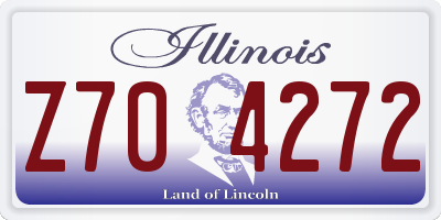 IL license plate Z704272