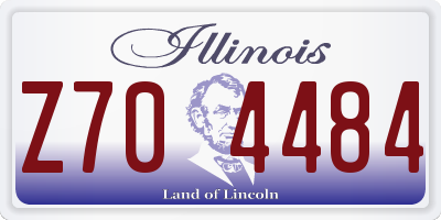 IL license plate Z704484