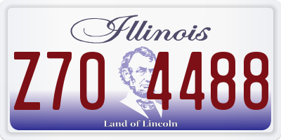 IL license plate Z704488