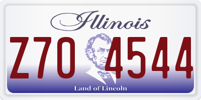 IL license plate Z704544