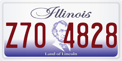 IL license plate Z704828