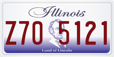 IL license plate Z705121